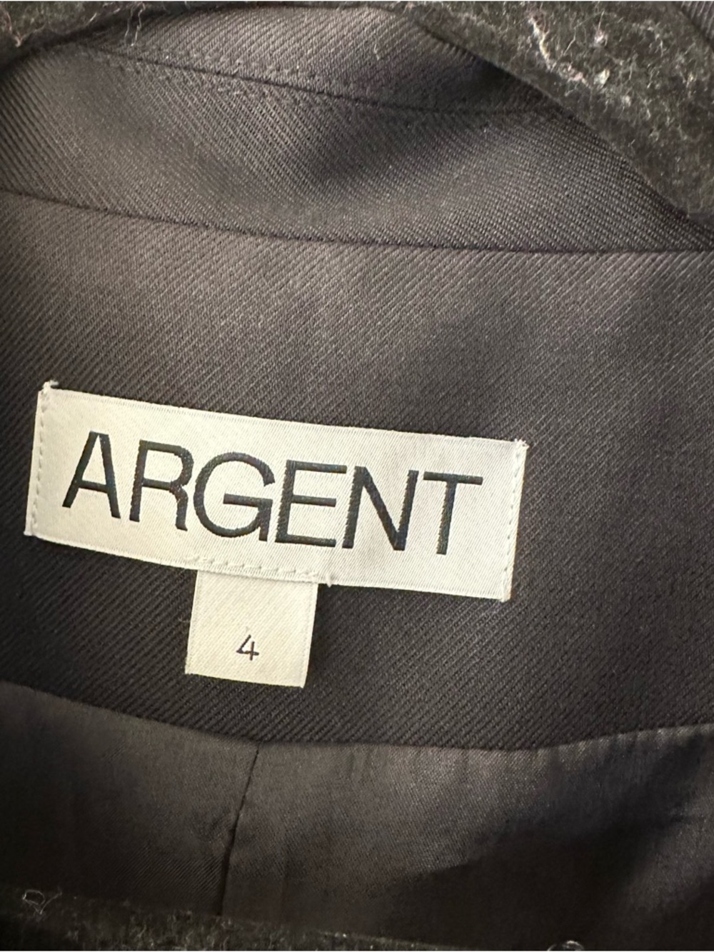 Argent Belted Vest in Seasonless Wool in black size 4 - Picture 5 of 5